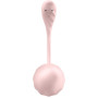 Смарт-віброяйце Satisfyer Ribbed Petal Connect App Rose, керування зі смартфона, пульт ДК