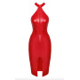 Сукня Noir Handmade F354 Red powerwetlook dress - L