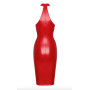 Сукня Noir Handmade F354 Red powerwetlook dress - L