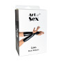 Вінілові мітенки Art of Sex - Lora короткі, размер S, колір червоний