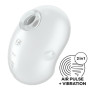 Вакуумний кліторальний стимулятор з вібрацією Satisfyer Cutie Ghost White