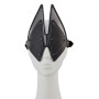 Маска на очі LOCKINK Vixen Blindfold, чорна, натуральна шкіра, регульований обсяг