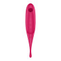 Вібратор для клітора з вакуумною стимуляцією Satisfyer Twirling Pro Red