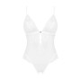 Еротичне напівпрозоре боді Obsessive Heavenlly crotchless teddy M/L, з доступом