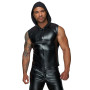 Чоловіча безрукавка з капюшоном Noir Handmade H062 Hooded Shirt, L, мокрий ефект