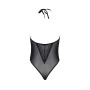 Боді Passion DROSERA BODY black, S/M, високі вирізи, верх на зав’язках