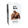 Чоловіча портупея Art of Sex - Spartacus, натуральна, колір чорний, розмір XS-M