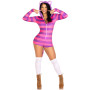 Комбінезон-костюм кішечки Leg Avenue Comfy Cheshire M, з капюшоном