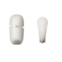 Ерекційне смарт-віброкільце Zalo Apis Ivory White, до 4 годин роботи, зарядний кейс