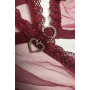 Комплект Passion BELISSANA SET burgundy XL