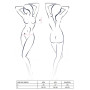 Комплект білизни Passion MELISSA BIKINI XXL/XXXL, black, ліф зі шнурівкою і трусики-стрінги