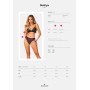 Комплект білизни Obsessive Natilya 2-pcs set XS/S, black, бюстгальтер, трусики