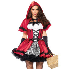 Еротичний костюм Червоної шапочки Leg Avenue Gothic Red Riding Hood M, сукня, накидка