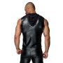 Чоловіча безрукавка з капюшоном Noir Handmade H062 Hooded Shirt, S, мокрий ефект