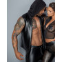 Чоловіча безрукавка з капюшоном Noir Handmade H062 Hooded Shirt, S, мокрий ефект