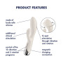 Вібратор-кролик з ротацією Satisfyer Spinning Rabbit 1 Beige, 3 мотори