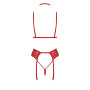 Комплект Kissable Bondage Kiss Set Red L/XL