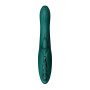 Смарт-вібратор Zalo Ares Turquoise Green, підігрів, 3 мотори, язичок для клітора, стимуляція точки G