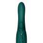 Смарт-вібратор Zalo Ares Turquoise Green, підігрів, 3 мотори, язичок для клітора, стимуляція точки G