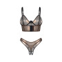 Комплект Obsessive Soranna top & crotchless thong 2XL/3XL