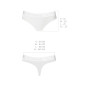 Трусики-бразиліана з бавовни Passion PS005 PANTIES XL, white
