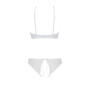 Комплект: бра, трусики з ажурним декором та відкритим кроком URSULA SET L/XL, white