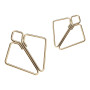 SX0844 Затискачі для сосків з важкою підвіскою LOCKINK Nipple Clamps with Heavy Pendant, золотисті