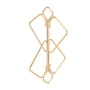 SX0844 Затискачі для сосків з важкою підвіскою LOCKINK Nipple Clamps with Heavy Pendant, золотисті