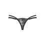 Трусики-стрінги Obsessive Nutris thong, XS/S, мереживні, дуже м’які, з подвійними боковинками