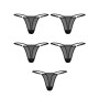 Набір трусиків Obsessive Violami 5-pack thong S/M