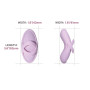 Смарт-вібратор для клітора Svakom Echo 2 Pink Lilac, підігрів до 38 °C, знімна насадка на палець