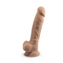 Фалоімітатор SilexD Johnny Flesh (MODEL 1 size 7in), двошаровий, силікон +Silexpan, діаметр 3,8см