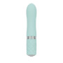 Розкішний вібратор PILLOW TALK - Flirty Teal з кристалом Swarovski, гнучка головка
