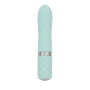 Розкішний вібратор PILLOW TALK - Flirty Teal з кристалом Swarovski, гнучка головка