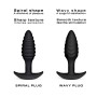 Анальна пробка Dorcel WAVY PLUG, діаметр 3 см, силікон