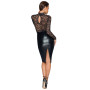 Сукня з мереживним топом Noir Handmade F228 Midi dress with soft lace top, XL, мокрий ефект