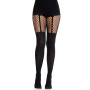 Колготки Leg Avenue Garter Illusion Tights with Net Detail One Size Black
