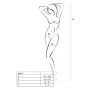 Бодістокінг з великою сіткою Passion BS077 red