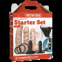 Набір для страпона Doc Johnson Vac-U-Lock Dual Density Starter Set Vanilla, діаметр 2х3,8 см, 5,1 см