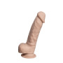Фалоімітатор SilexD Johnny Real Skin Flesh MODEL 1, суперреалістичний, на присосці, діаметр 3,8 см