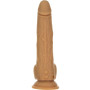 Фалоімітатор з пульсацією Naked ADDICTION Dominic 9″ Caramel, пульт ДК, діаметр 4,2 см