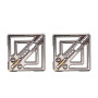 Затискачі для сосків з легкою підвіскою LOCKINK Adjustable Nipple Clamps with Light Pendant, сріблясті