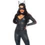 Еротичний костюм супергероя-кішечки Leg Avenue Wicked Kitty L, комбінезон, пояс, маска, вушка