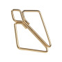 Затискачі для сосків LOCKINK Minimalism Nipple Clamps, золотисті