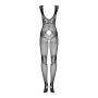 Бодістокінг Obsessive Bodystocking F241, S/M/L, сітка по всьому тілу, відкриті руки, відкрита спина