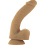 Гнучкий фалоімітатор на присосці ADDICTION — ANDREW 8″ Silicone Dong — Caramel, віброкуля в подаруно