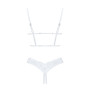 Еротичний комплект Obsessive Heavenlly 2-pcs cupless set XL/2XL, відкриті груди, з доступом