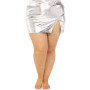 Колготки Leg Avenue Rhinestone micro net tights Plus size Caramel, дрібна сітка, стрази