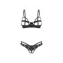 Комплект Obsessive Euridia 2-pcs crotchless set XS/S