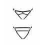 Трусики-стрінги зі стреп Passion Exclusive KELIS THONG S/M, black